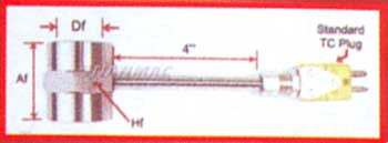 MINERAL INSULATED ( MGO ) FLEXIBLE TYPE THERMOCOUPLES & FULL ASSEMBLY